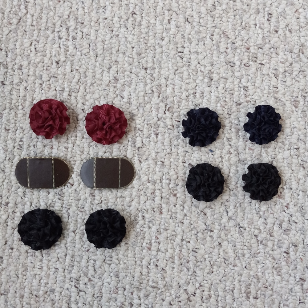 Shoe Clips - Five Vintage Sets